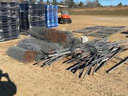2708 - PILE OF CHAIN LINK FENCE