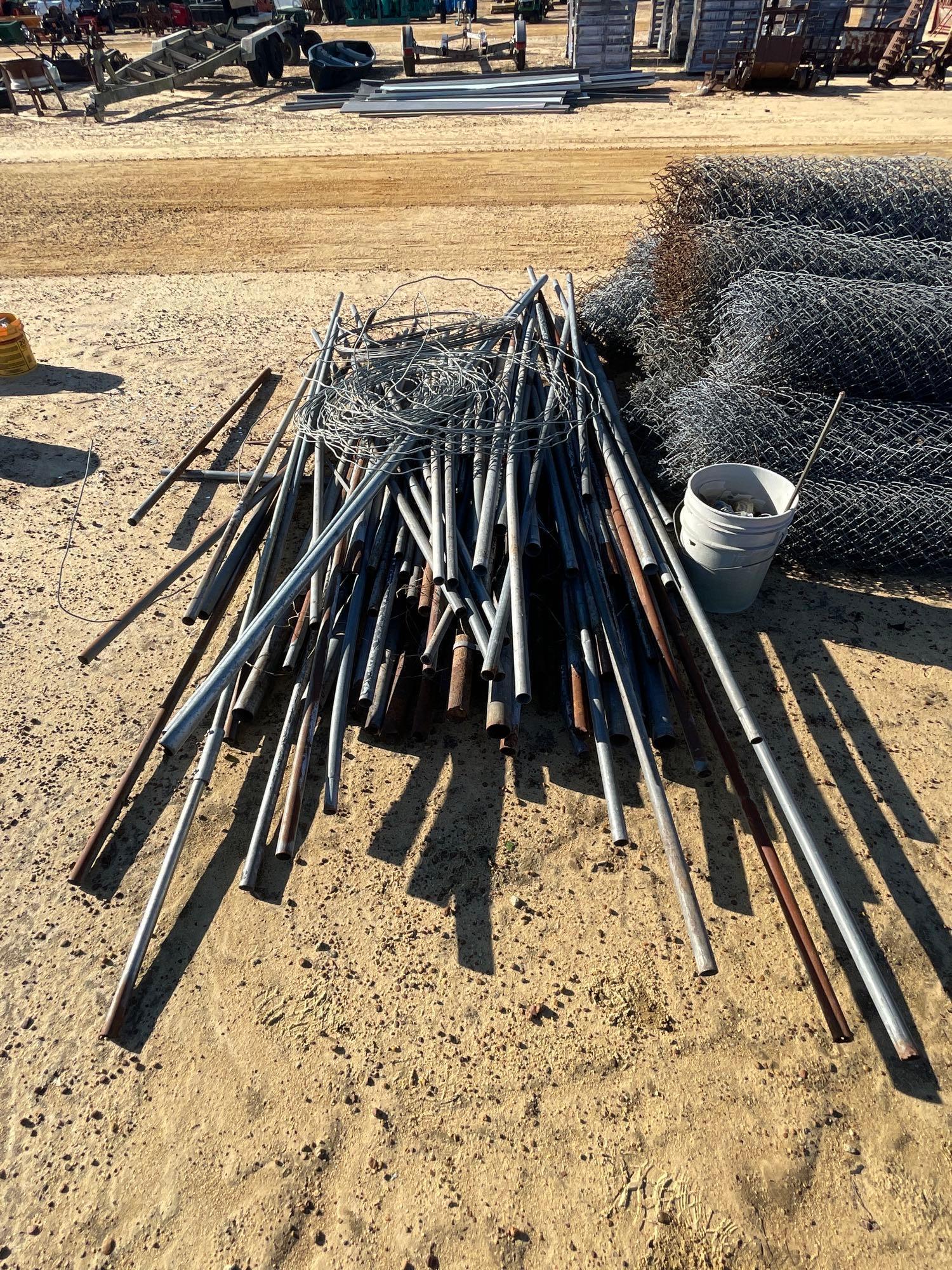 2708 - PILE OF CHAIN LINK FENCE