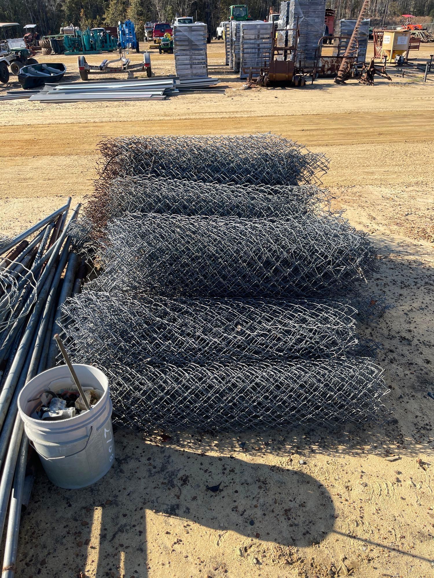 2708 - PILE OF CHAIN LINK FENCE