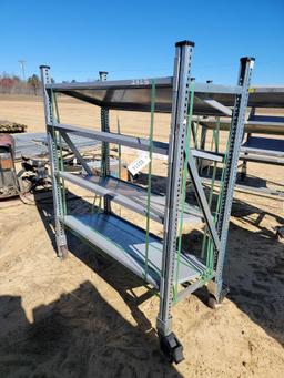 2363 - SHELVING ON CASTERS
