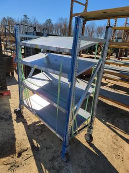 2363 - SHELVING ON CASTERS