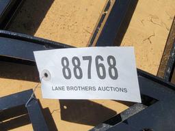 880 - ABSOLUTE - NEW 20' DBL WROUGHT IRON GATE