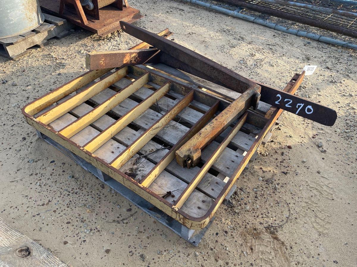 2270 - PAIR OF 42" FORKS AND BRUSH GUARD