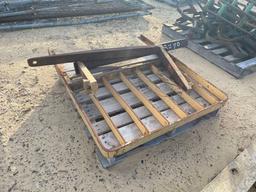 2270 - PAIR OF 42" FORKS AND BRUSH GUARD