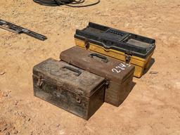 2843 - 4 - TOOL BOXES WITH TOOLS