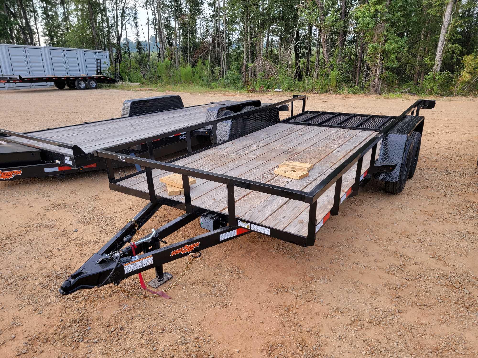 540 - ABSOLUTE - DOWN TO EARTH 82" X 16' TRAILER