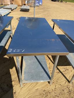 2351 - ABSOLUTE - ALUMINUM TABLE 30" X 72"