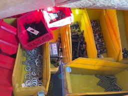 2366 - BOX OF PLASTIC TRAYS & BOLTS & NUTS