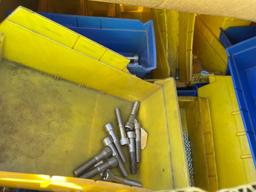 2366 - BOX OF PLASTIC TRAYS & BOLTS & NUTS