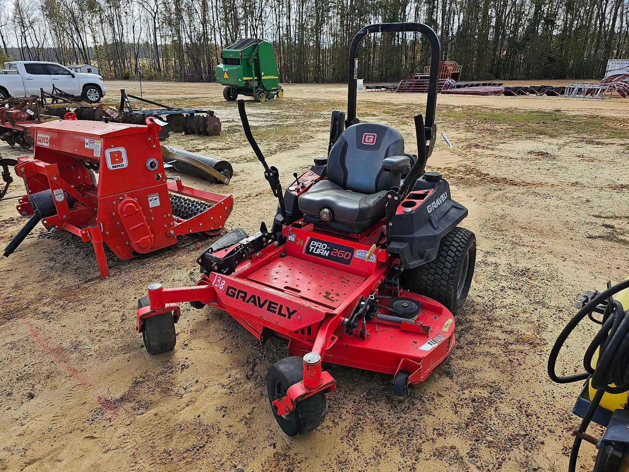 138 - GRAVELY PRO TURN 260 ZAERO TURN MOWER