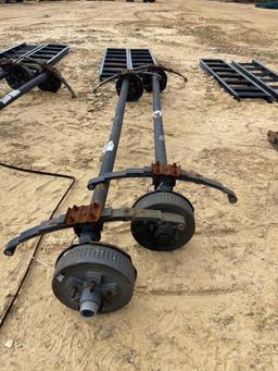 112 - 2 DEXTER 3500 LB AXLES WITH BRAKE