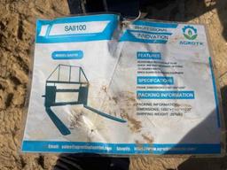 258 - ABSOLUTE - AGT SKID STEER 48" PALLET FORKS