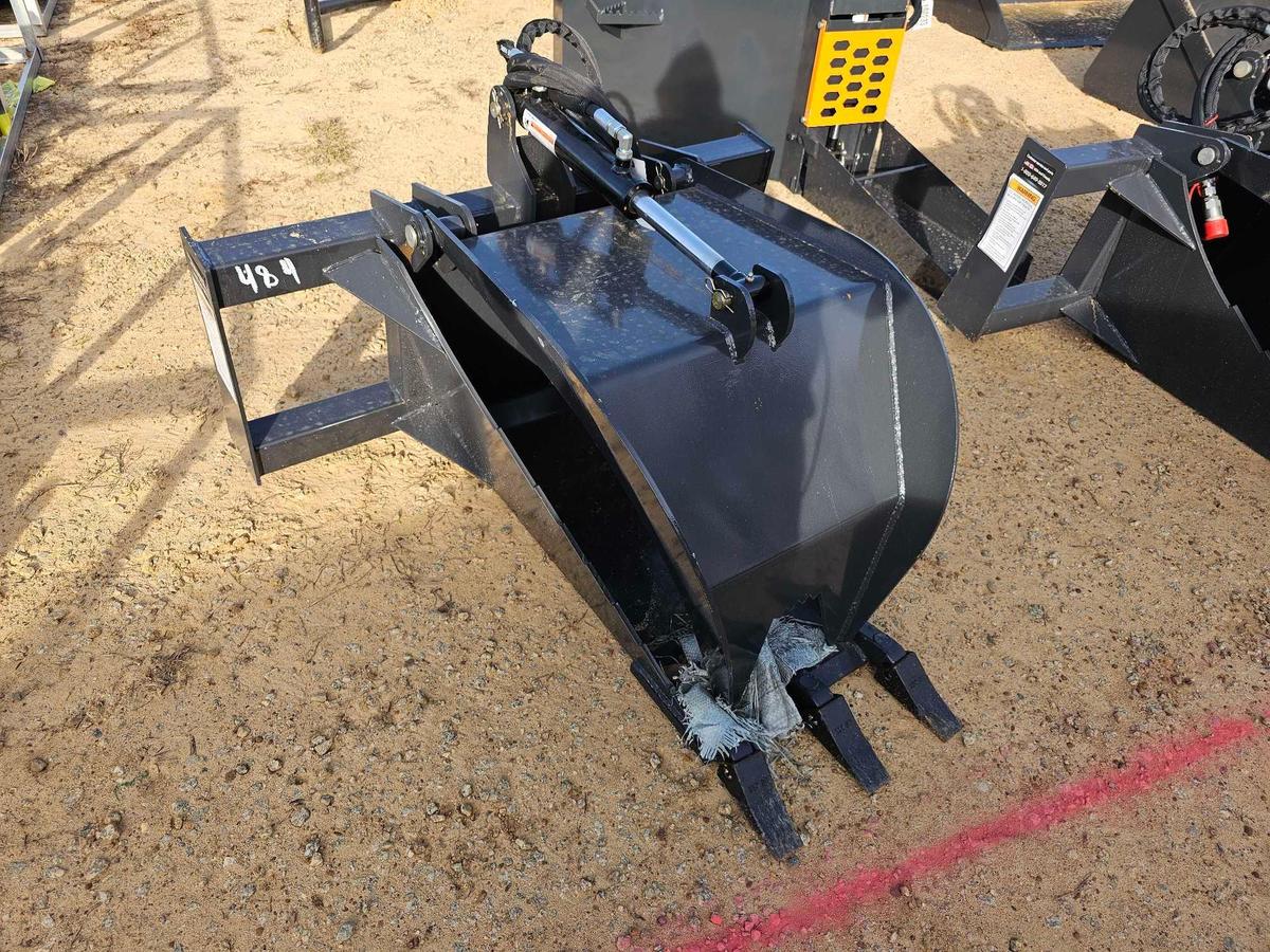 484 - ABSOLUTE - SKID STEER STUMP GRAPPLE BUCKET