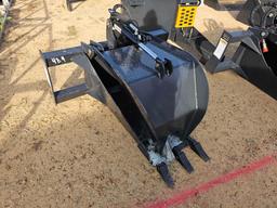 484 - ABSOLUTE - SKID STEER STUMP GRAPPLE BUCKET