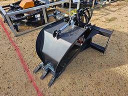 484 - ABSOLUTE - SKID STEER STUMP GRAPPLE BUCKET