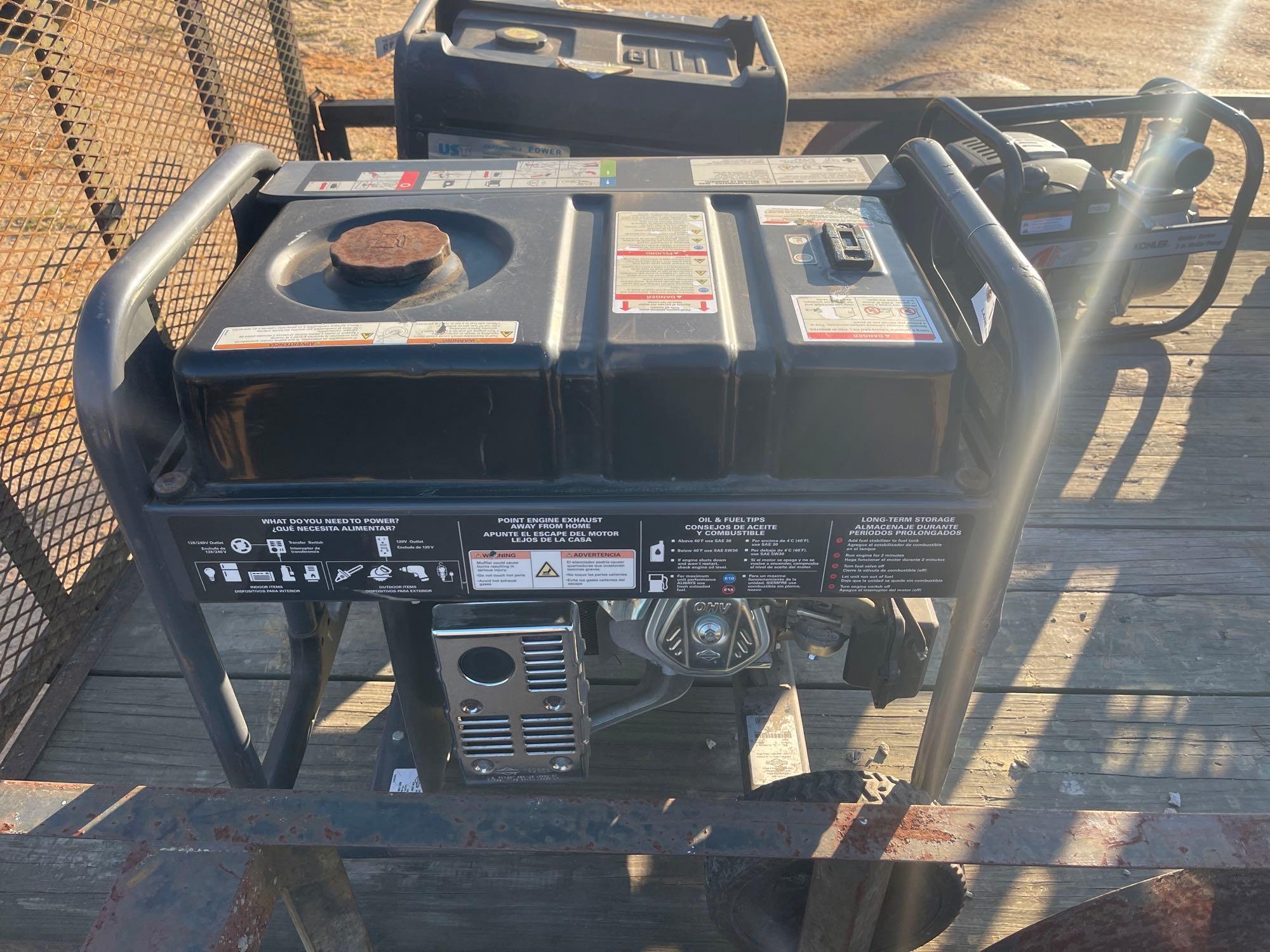 110 - STORM 6250 WATT GENERATOR