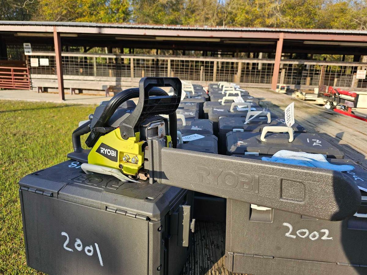 2001 - RYOBI 18" GAS CHAINSAW WITH CASE