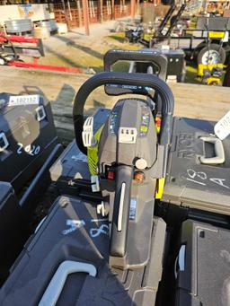 2018 - RYOBI 18" GAS CHAINSAW WITH CASE