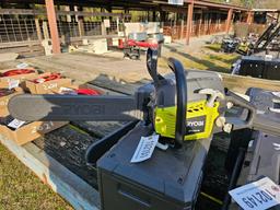 2019 - RYOBI 18" GAS CHAINSAW WITH CASE