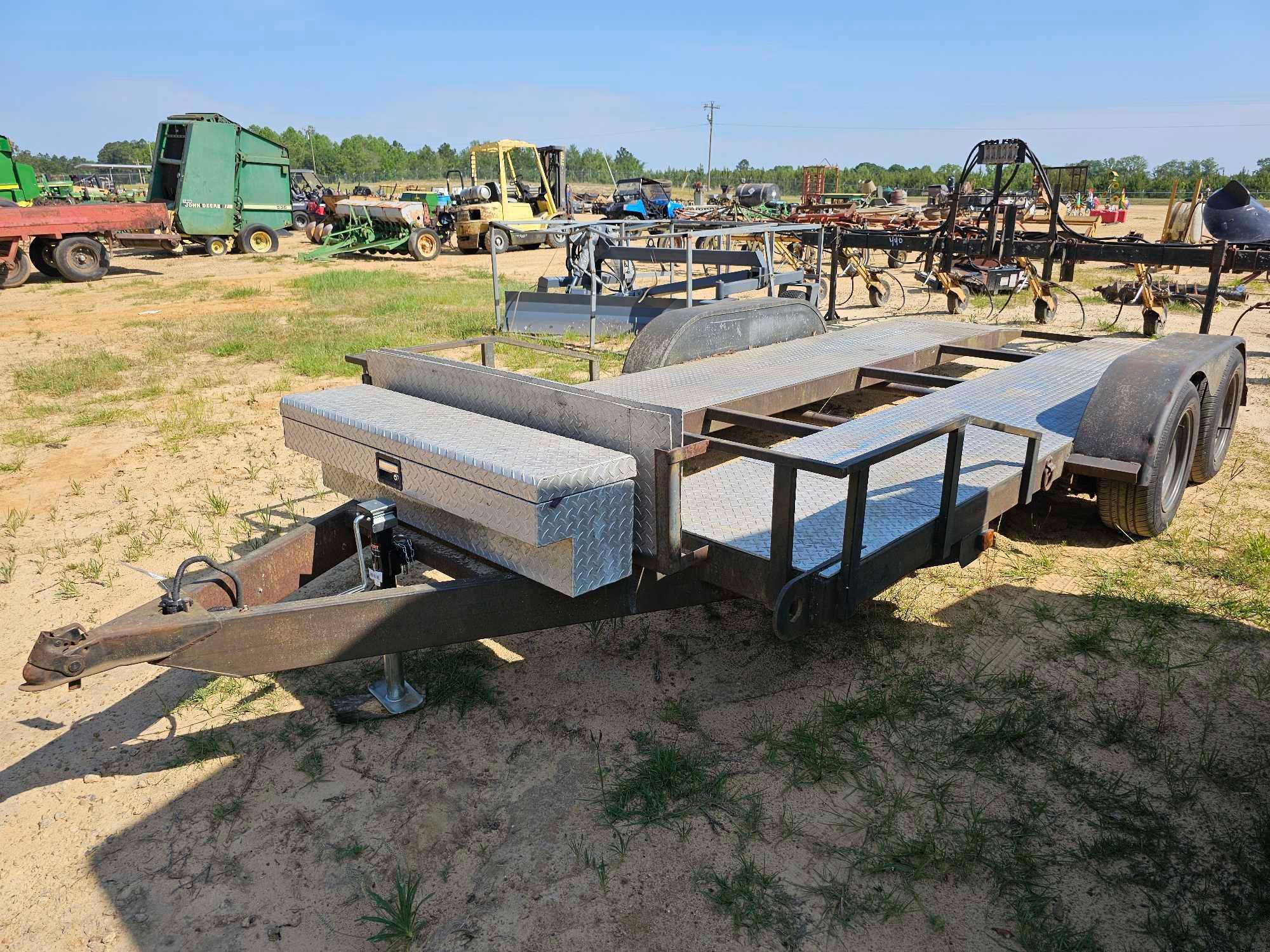 439 - CAR HAULER TRAILER 82" X 16'