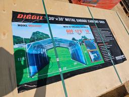 575 - ABSOLUTE -DIGGIT METAL GARAGE CARPORT SHED