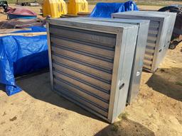 2329 - 2 - BELT DRIVE BOX FAN WITH SHUTTERS