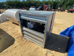 2329 - 2 - BELT DRIVE BOX FAN WITH SHUTTERS
