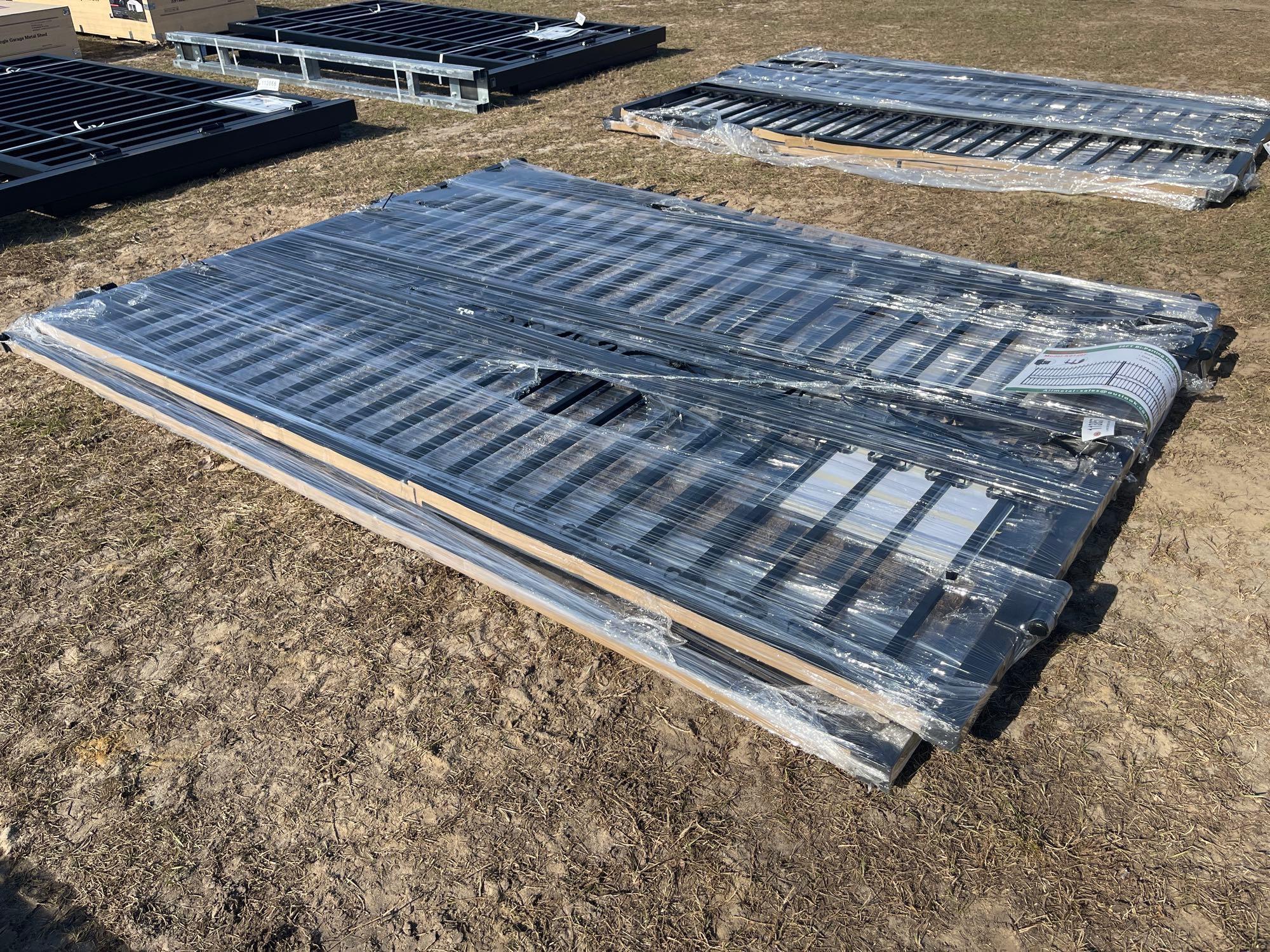 216 - ABSOLUTE - 20' X 7' DOUBLE IRON GATE
