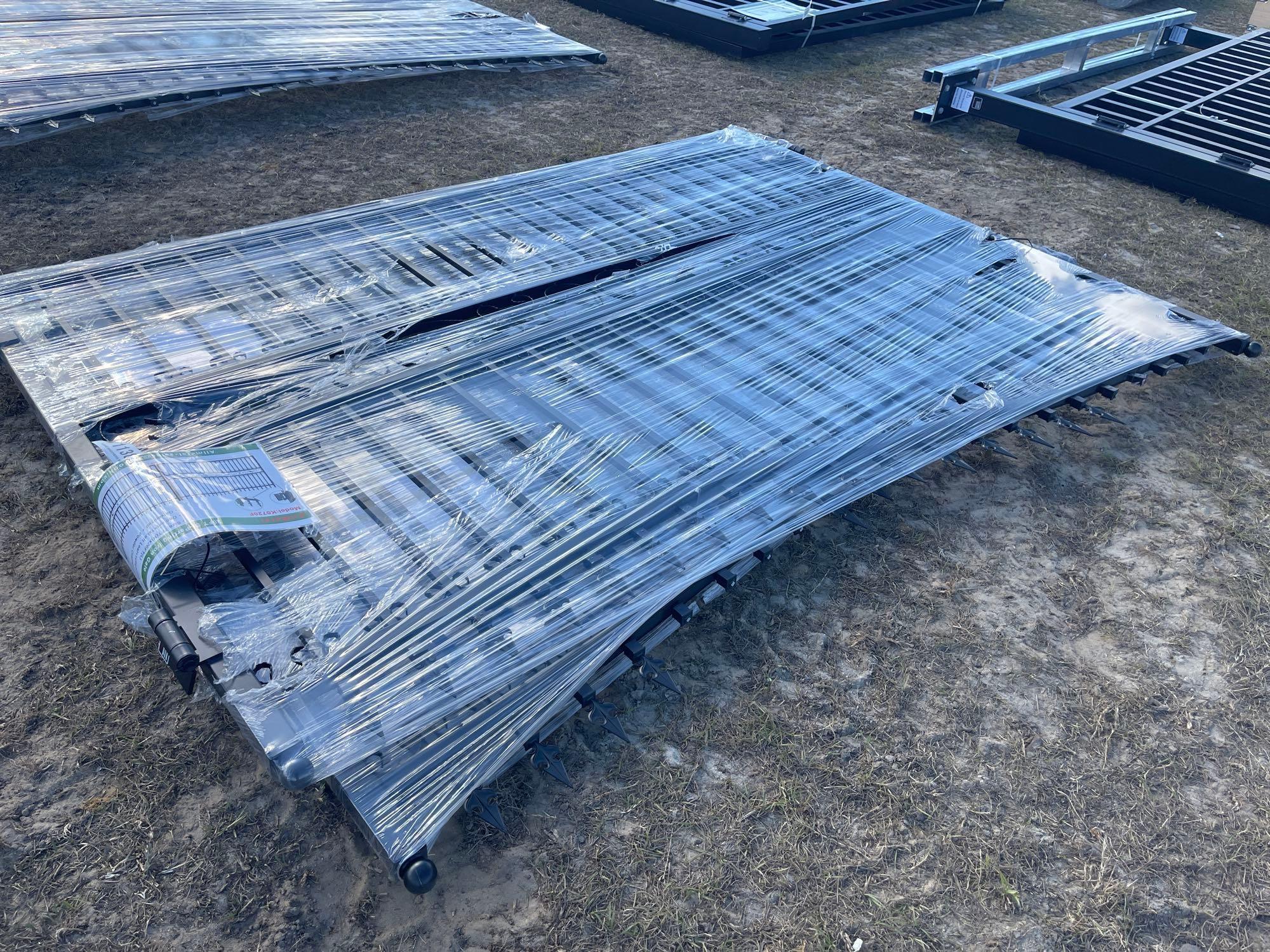 216 - ABSOLUTE - 20' X 7' DOUBLE IRON GATE