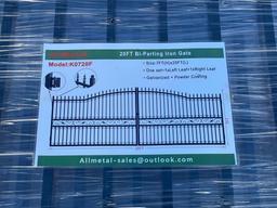 218 - ABSOLUTE - 20' X 7' DOUBLE IRON GATE
