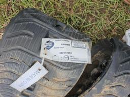 500 - PAIR OF RUBBER TRACK