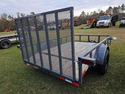 814 - ABSOLUTE - NEW 76" X 10' DOVE TAIL TRAILER
