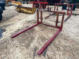 1524 - SILVER EDGE 3PT HITCH HAY FORKS