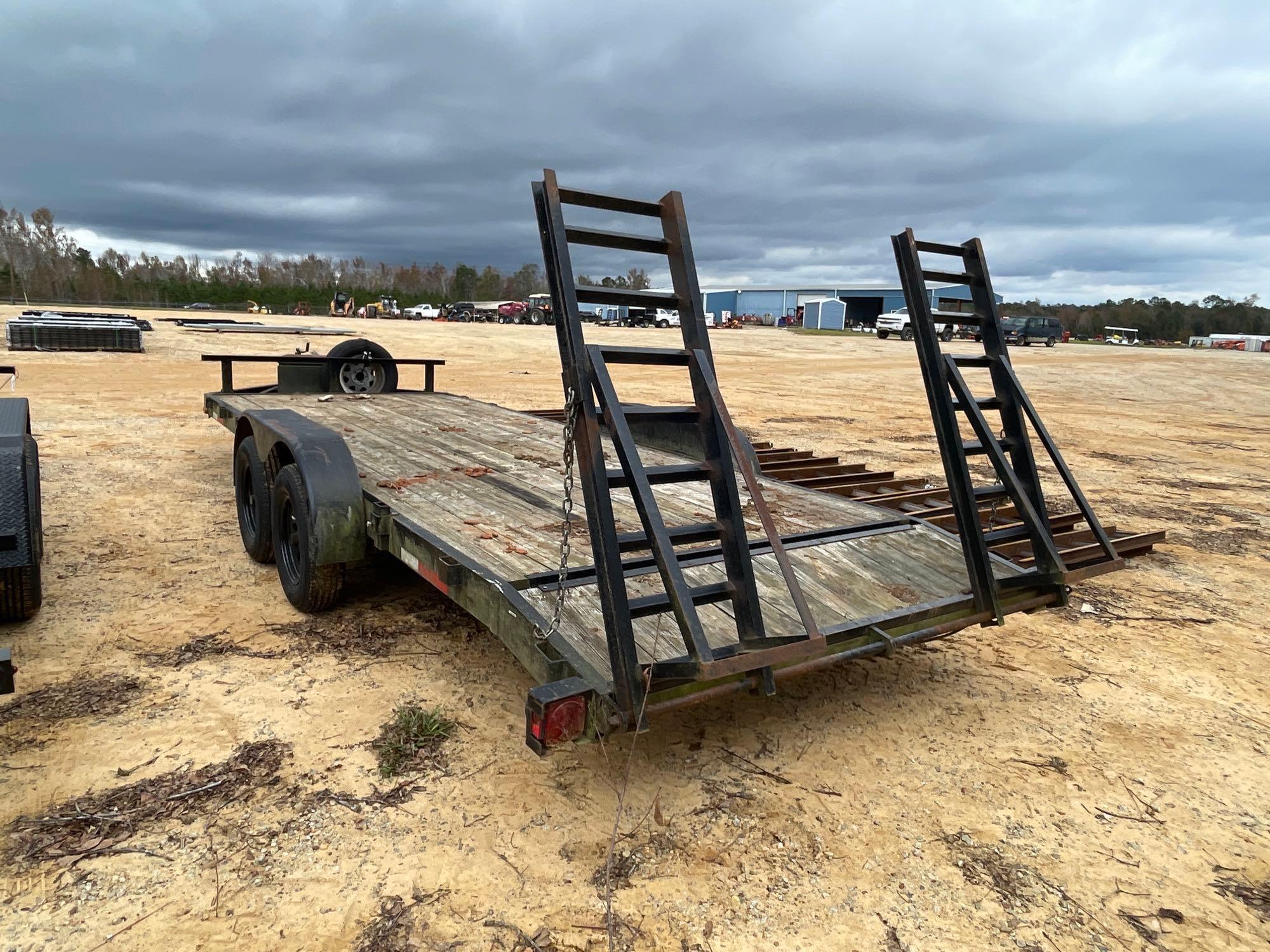 1900 - HOOPER 7' X 20' DOVE TAIL TRAILER