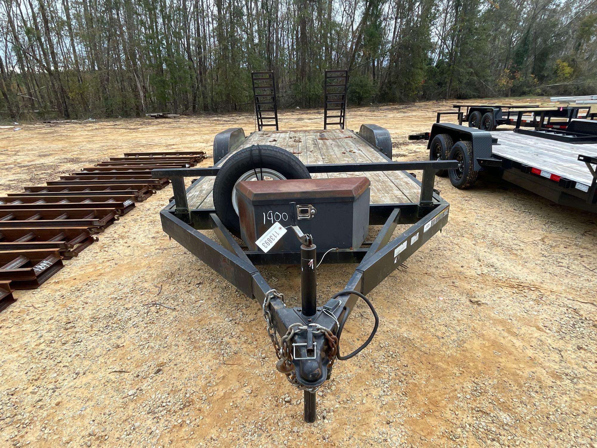 1900 - HOOPER 7' X 20' DOVE TAIL TRAILER