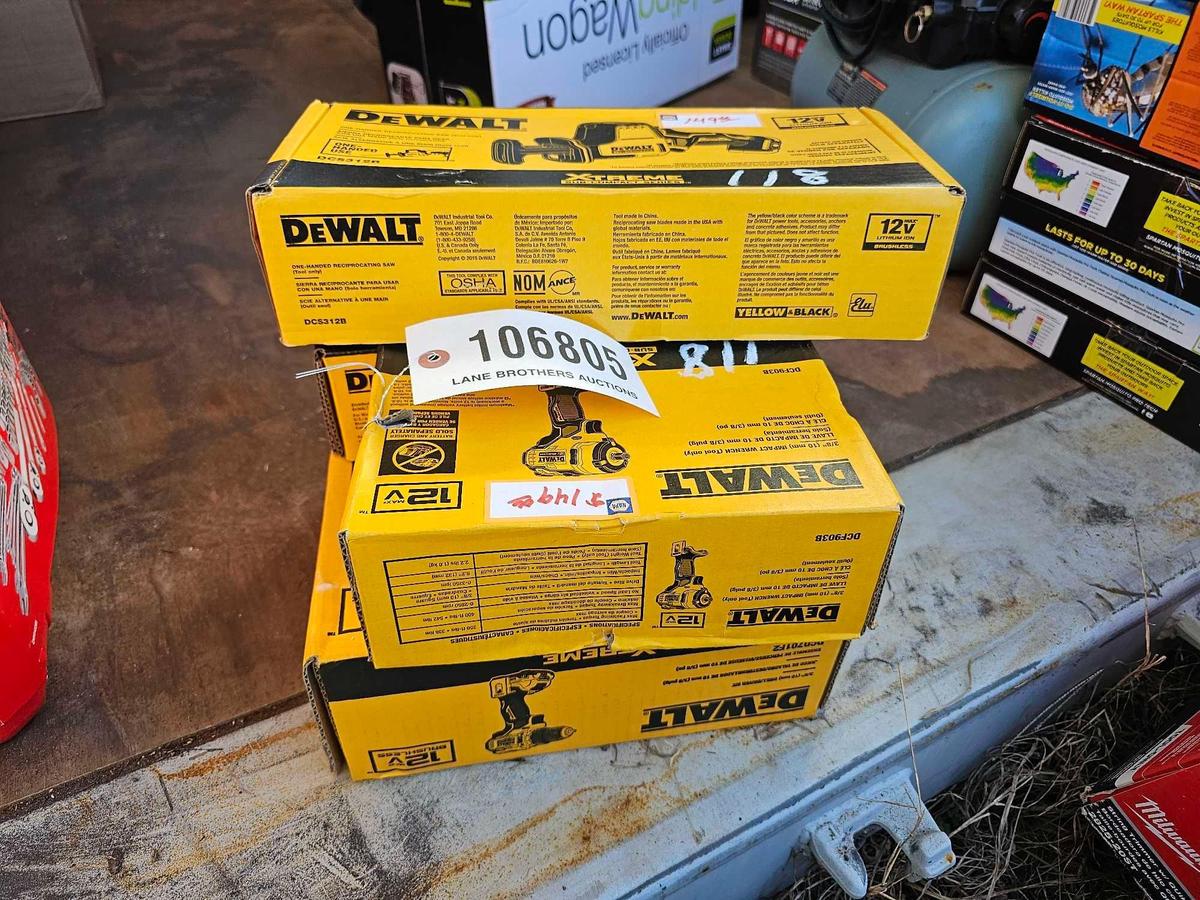 118 - ABSOLUTE - DEWALT 12V DRILL & ETC
