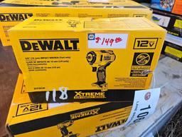 118 - ABSOLUTE - DEWALT 12V DRILL & ETC