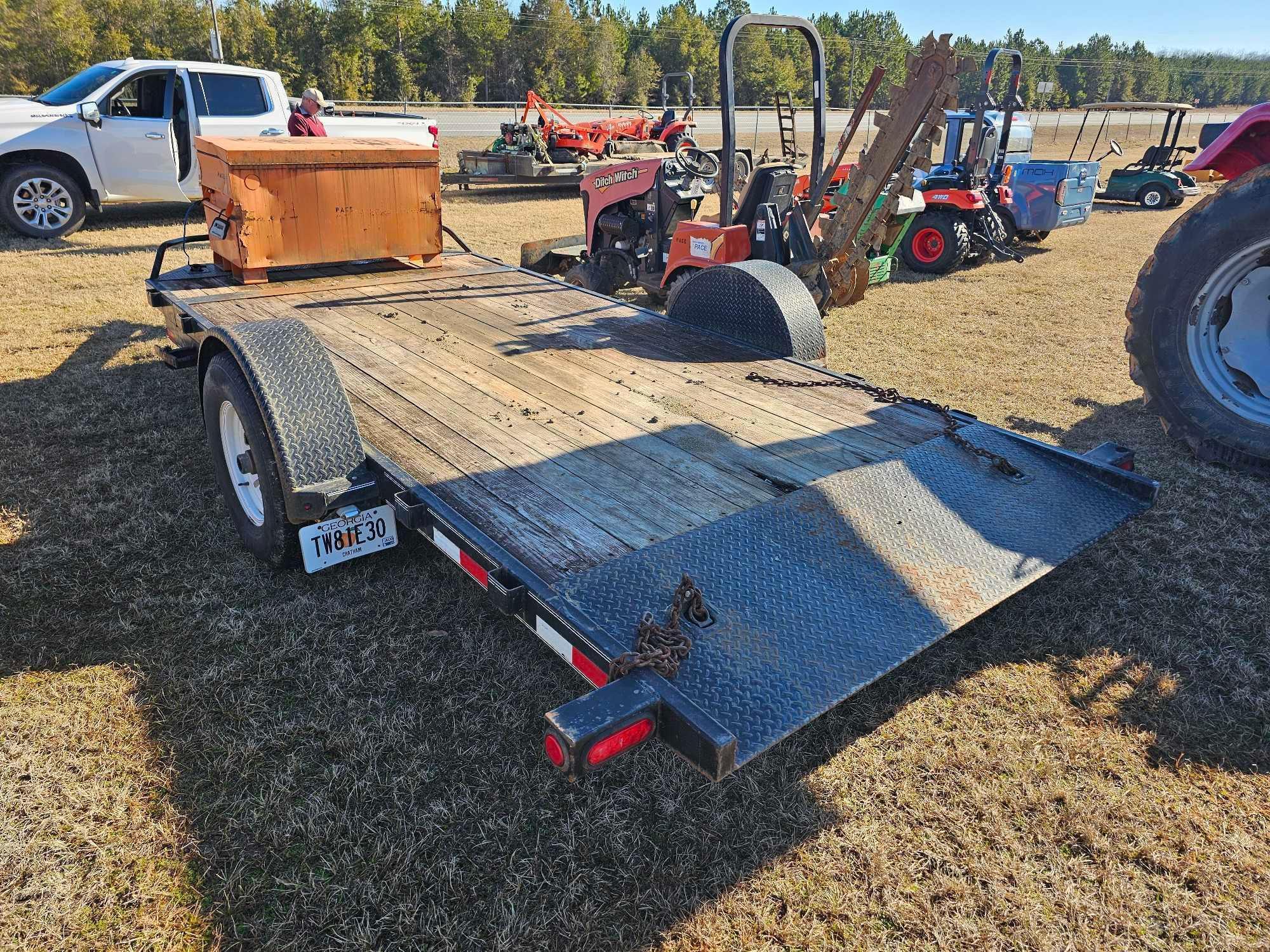 412 - 2016 PJ 80" X 16' TILT TRAILER