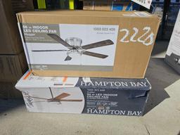2220 - 2- 56" LED CEILING FANS