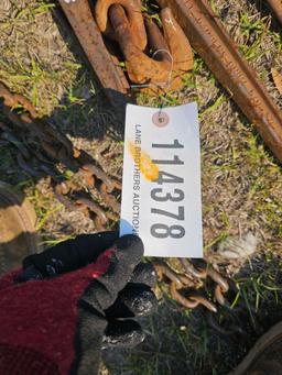 2365 - 5 CHAIN BUCKS & 5 - 5/16" CHAINS