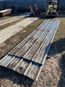 2584 - 18PC. APPROX. 3 X 10' ROOFING METAL