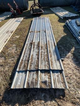 2584 - 18PC. APPROX. 3 X 10' ROOFING METAL