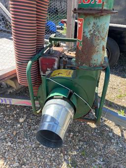 Billy Goat #TR1100 Leaf Vacuum with Shop Made Leaf Collection Trailer Mounted (Does not run)