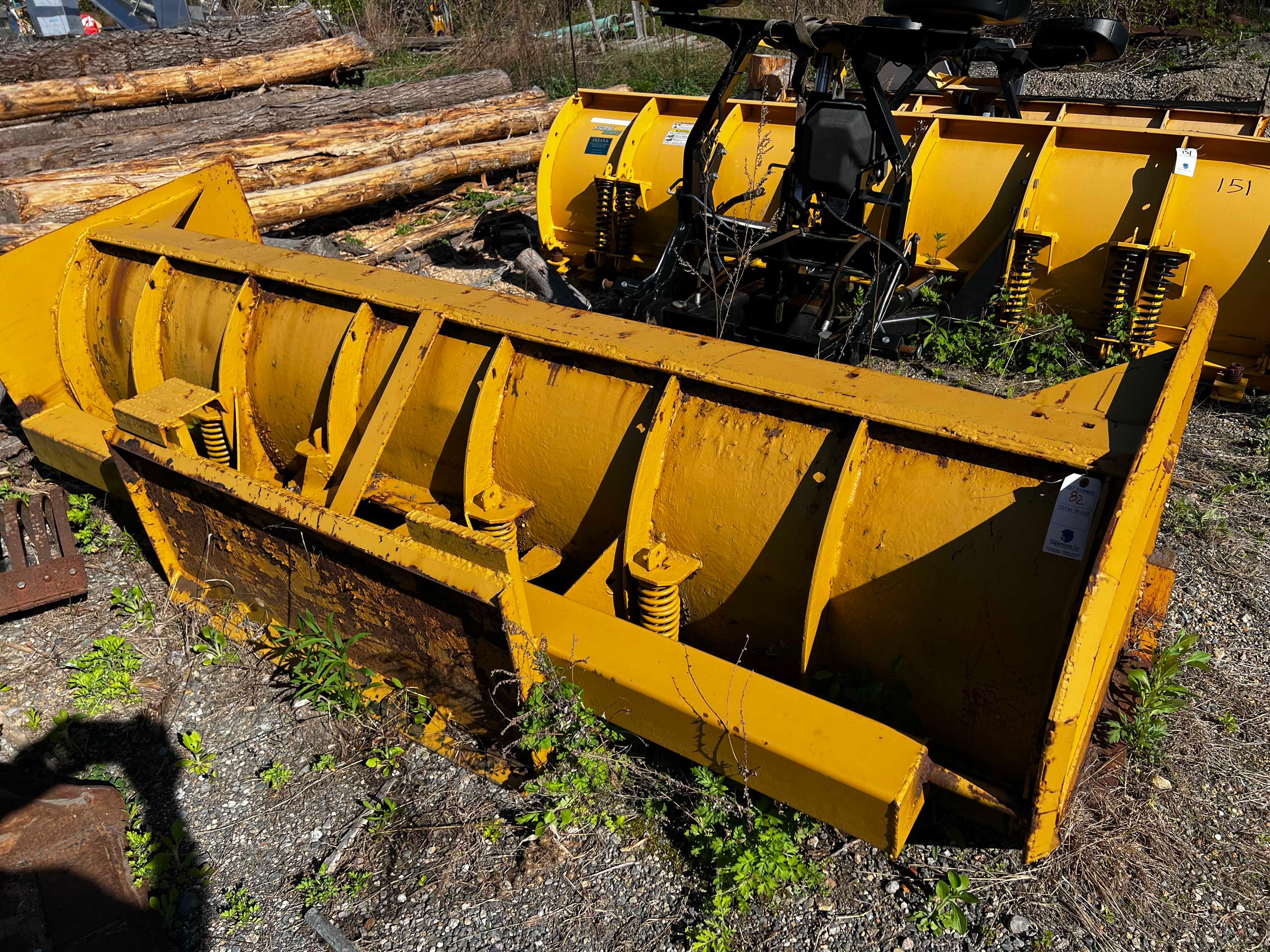 9' Skid Steer Snow Pusher Attachment