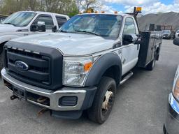 2014 Ford F-550 Super Duty, 4  x 4, Utility Body Truck, V-8 Diesel Motor, Odom: 232,919, Vin#: 1FD