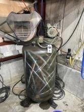 Upright Air Compressor (Working - All Info on the unit not legible)