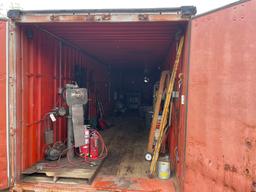 (Lot) 40 Conex Box  Work Shop w/ Onan Deisel #L423 Generator w/ 2,251 Hrs., 220 and 408V,  Ingersoll