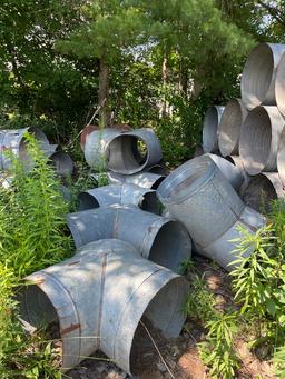 (Lot) 24"D Y Duct Fitting Approx. (12) Qty.
