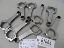 8) SMALL CARRILLO JOURNAL SBC CONNECTING RODS - LIKE NEW