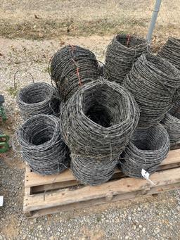 PALLET OF BARB WIRE BUNDLES